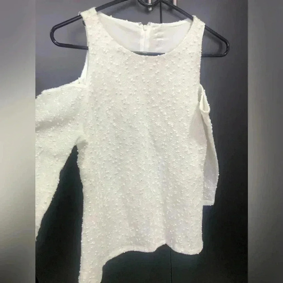 Jennifer Lopez Cold Shoulder Icy Romance Sparkle,scoop neck,zip back,long sleeve - Picture 1 of 8
